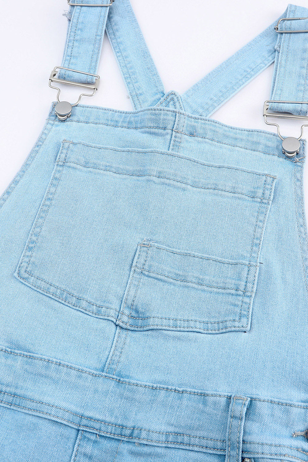 Jessica Distressed Denim Overalls