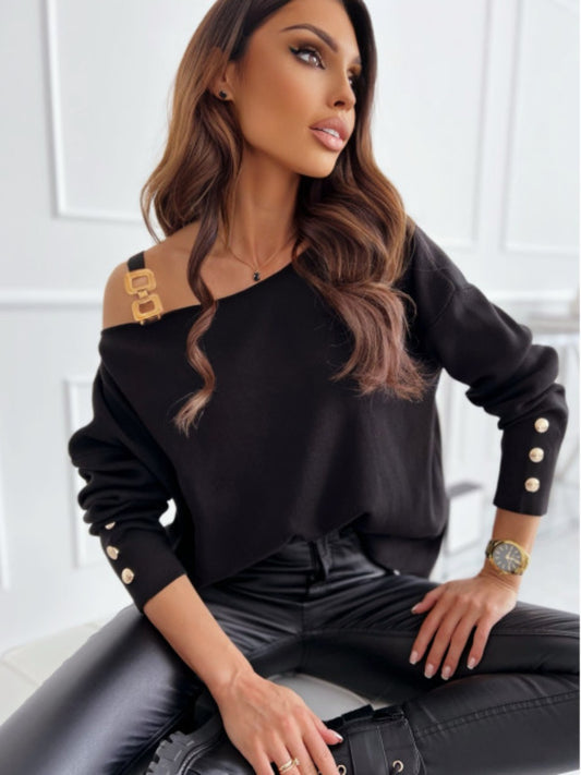 What Now Asymmetrical Top -Black