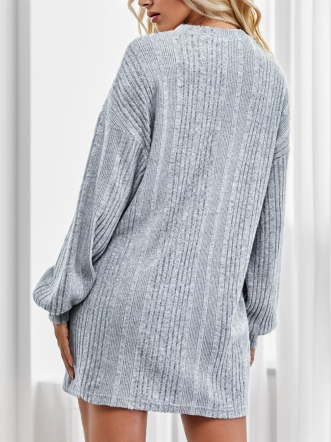 Live Love Lounge Sweater Dress -Grey