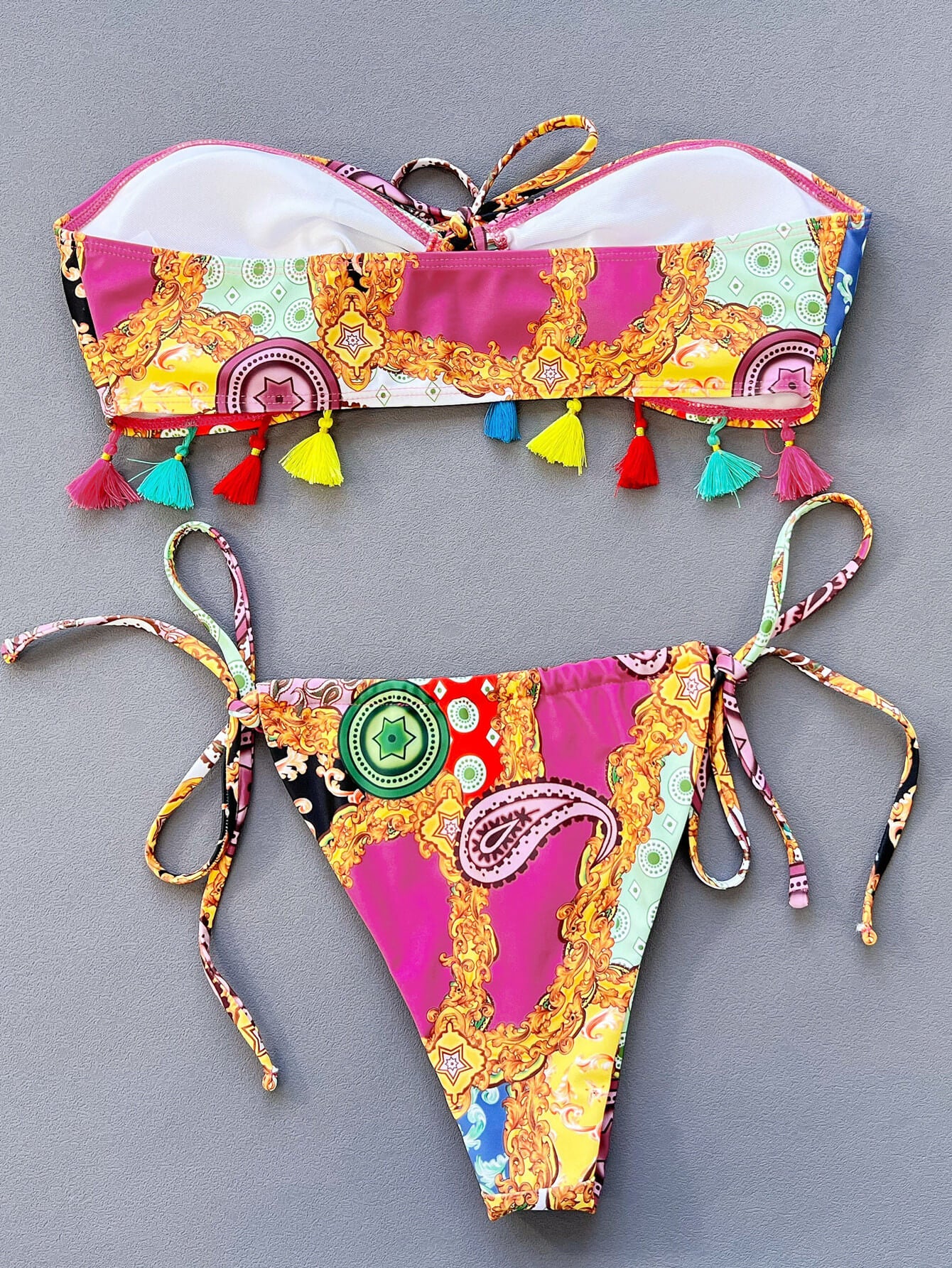 All Eyes On Me Strapless Bikini Set