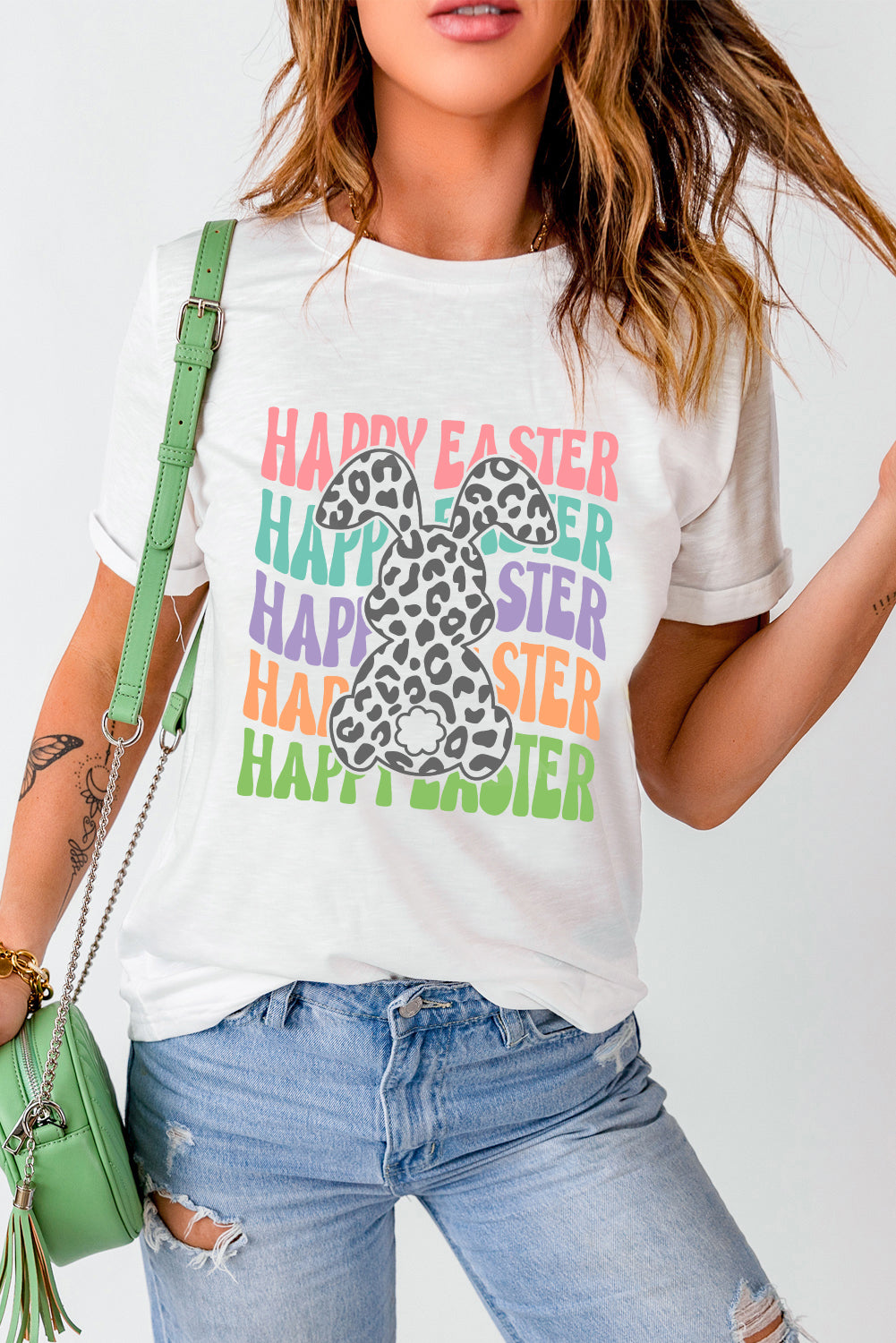 HAPPY EASTER Tee -White