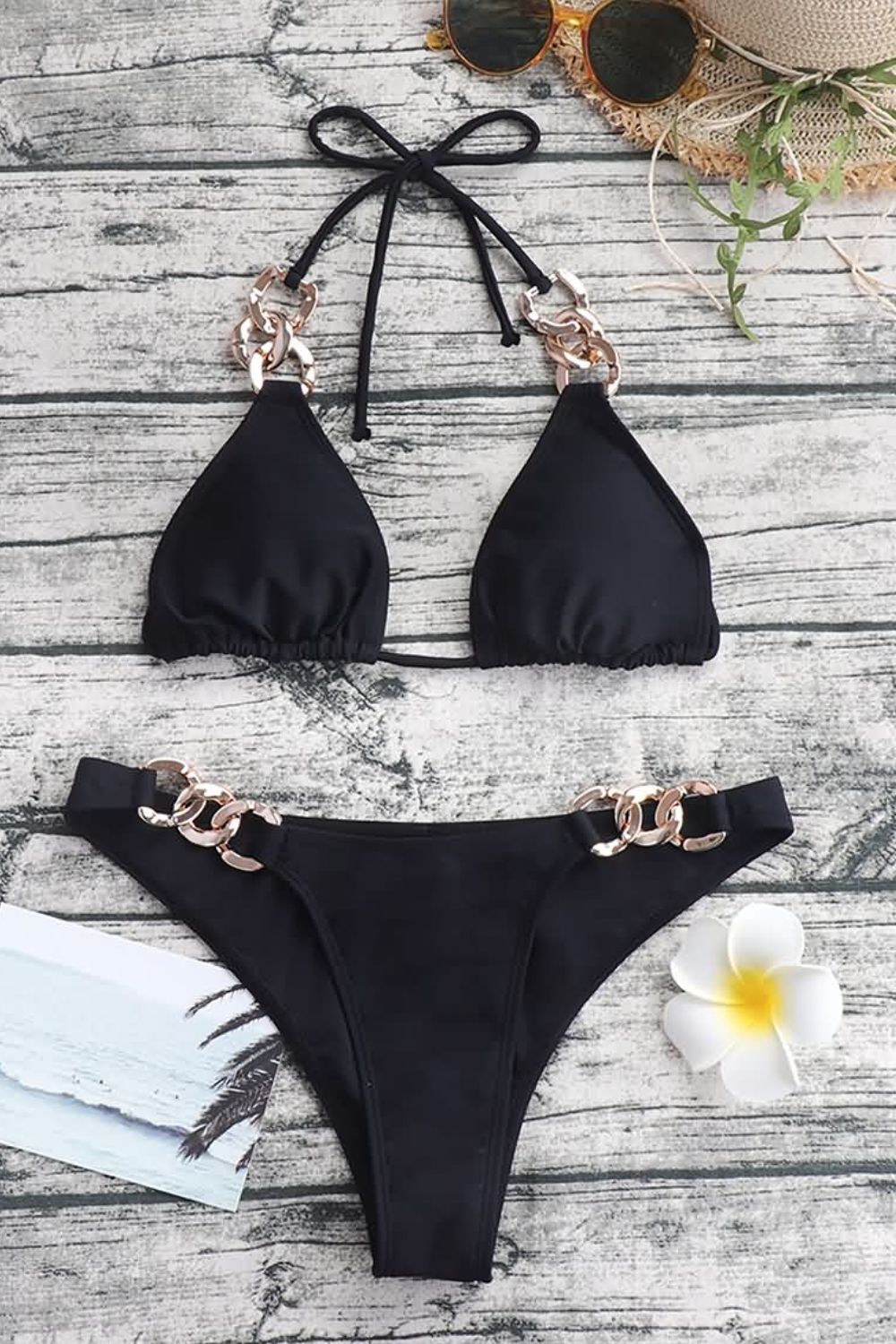 Light Work Halter Neck Bikini Set